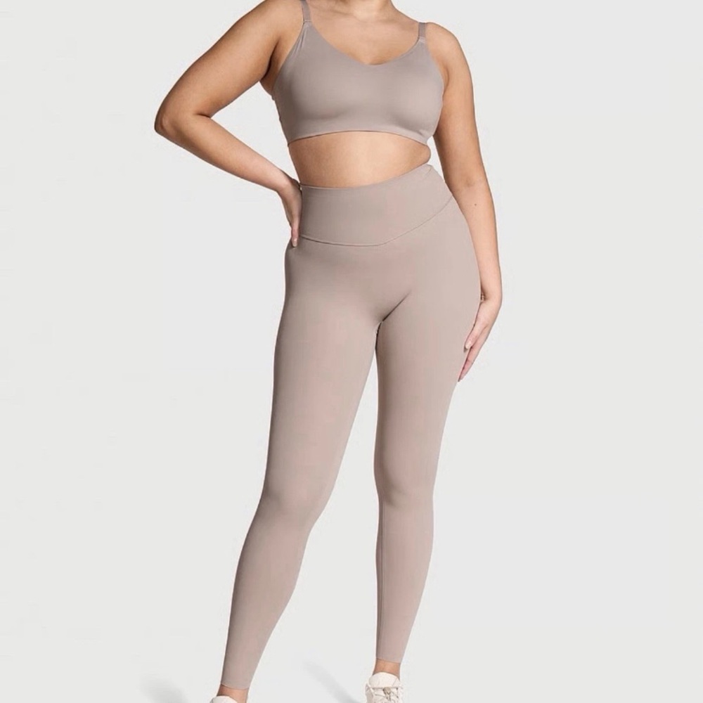 Victoria's Secret VSX Seamless Leggings XL- Taupe